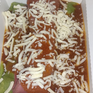 imagem do produto Panqueca de Patinho , molho ao sugo natural e parmesão