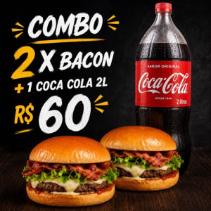 imagem do produto COMBO 2X BACON + COCA COLA