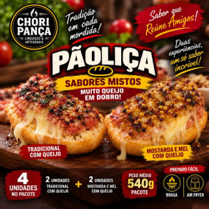 imagem do produto PãoLiça Sabores Mistos Tradicional x Mostarda e Mel / Pacote 4 unidades 