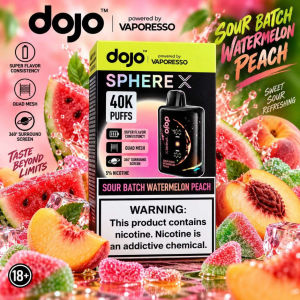 imagem do produto VAPORESSO DOJO SOUR BATCH WATERMELON PEACH
