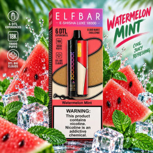 imagem do produto ELFBAR SHISHA LUXE WATERMELON MINT