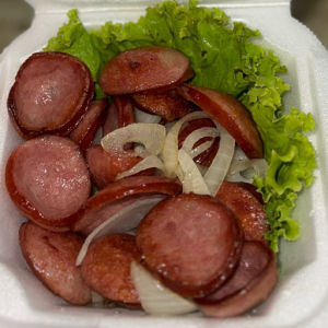 imagem do produto Calabresa com batata frita.
