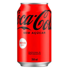 imagem do produto Refrigerante Coca-Cola s/ açĂșcar Lata 350ml