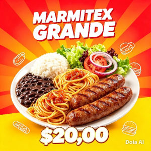 imagem do produto Marmitex de linguiça de churrasco