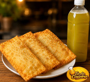 imagem do produto 3 pastéis + Caldo de 1l