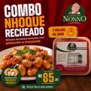 imagem do produto NHOQUE PRESUNTO E MUÇARELA COM MOLHO AO SUGO