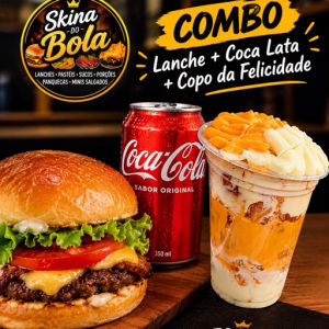 imagem do produto 1 X Tudo + 3 Queijos + 1 Coca lata 