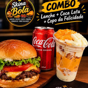 imagem do produto 1 X Bacon + 3 Queijos + 1 Coca lata 