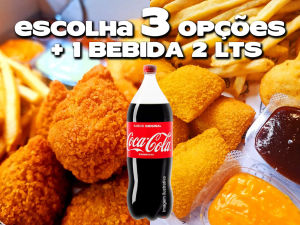 imagem do produto Box Porção - 3 Acompanhamentos + Coca 2 lts