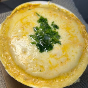 imagem do produto Batata Carne Desfiada com molho branco