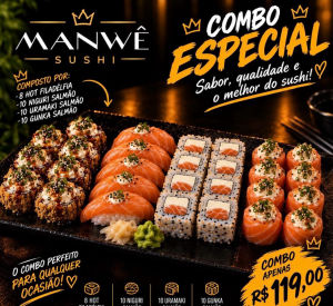 imagem do produto Combo especial salmão 38 peças