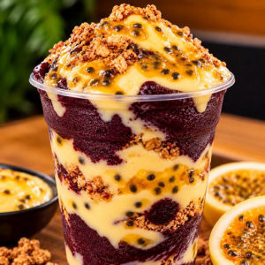 imagem do produto Açaí 500ml com mousse de Maracujá 